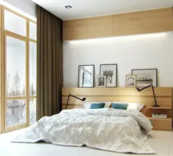 Bedroom interiors walls and headboard