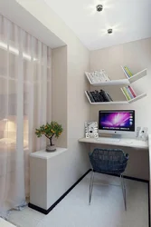 Balcony design in a one-room apartment