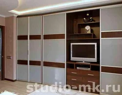 Встроенные шкафы в гостиную фото внутри