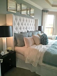 Small bedroom with large bed photo