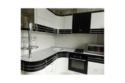 Glossy Corner Kitchen Design