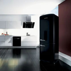 White household appliances in the kitchen interior