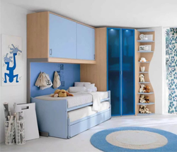 Wardrobe design for boy's bedroom