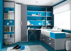 Wardrobe design for boy's bedroom