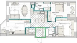 Kitchen design in a vest apartment