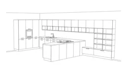 Free kitchen design project Maria