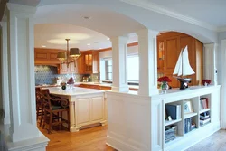 Interior kitchen doorway