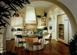 Interior kitchen doorway