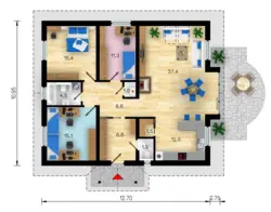 Two bedroom house design