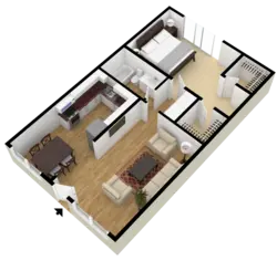 Two bedroom house design