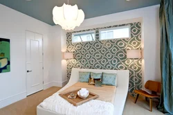 Design of one wall in the bedroom photo