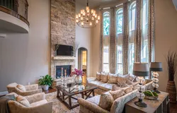 Living room design with second light ceilings