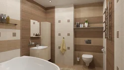 Bathroom design with tile name