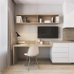 Table in a small living room in the interior