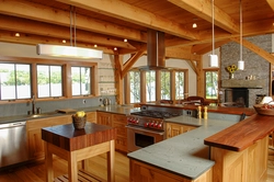 Kitchen design laminated timber