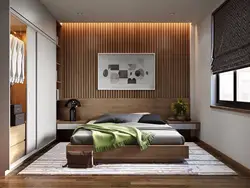 Bedrooms with wooden slats design