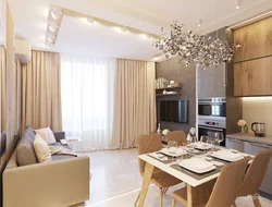 Peak kitchen living room interior