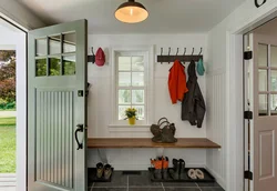 Hallway with window interior design