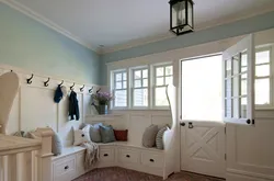 Hallway with window interior design