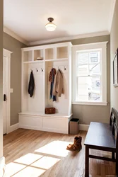 Hallway with window interior design