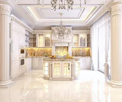 Королевский интерьер кухня фото