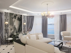 Silver living room photo