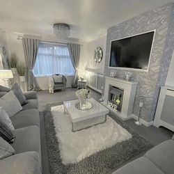 Silver living room photo