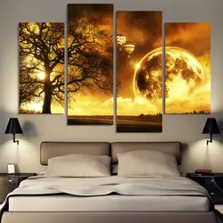 Paintings for bedroom interior on canvas