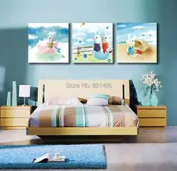 Paintings for bedroom interior on canvas