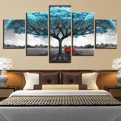 Paintings for bedroom interior on canvas