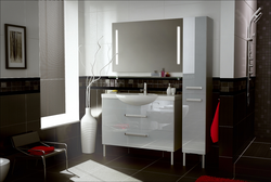 Photo of bathrooms with mirror cabinet