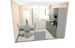 Kitchen 3 By 3 Meters With Balcony Design