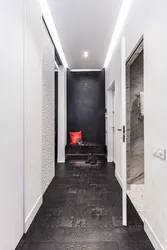 Black floor in the hallway photo