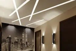 Koridorda Asma Tavan Işıqlandırma Dizaynı