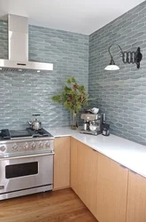 Kitchen interior decoration tiles photo