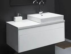 Tezgah üstü lavabo ilə vanna otağı dizaynı