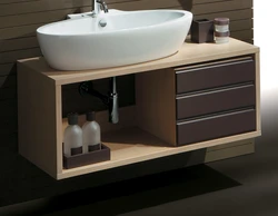 Bathroom design with countertop sink