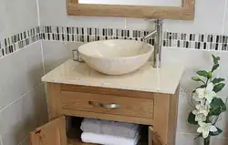 Dastgohli lavabo bilan hammom dizayni