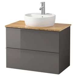 Тарҳи ҳаммом бо танӯраи countertop