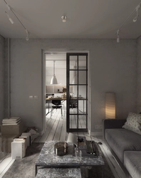 Qonaq Otağının Içərisində Boz Loft