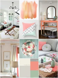 What Colors Goes With Peach Color In A Bedroom Interior