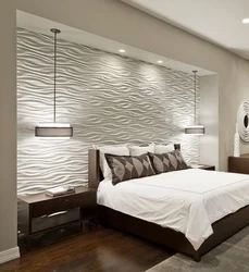 3D Panels In The Bedroom Interior