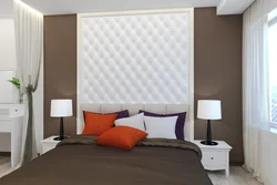 3d panels in the bedroom interior