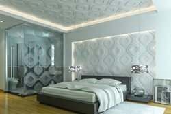 3d панели в интерьере спальни