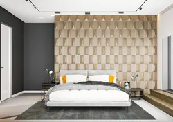 3d panels in the bedroom interior