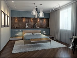 3d панели в интерьере спальни
