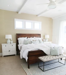 Bedroom Wall Design With White Furniture