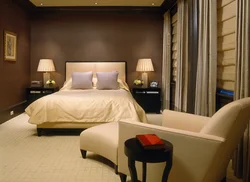 Bedroom design chocolate color
