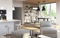 Тарҳи утоқи меҳмонхонаи ikea ошхона