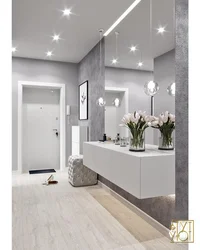 Hallway In Gray Tones Design Ideas